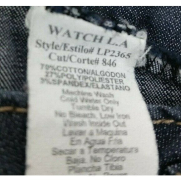 Watch LA Women's Thick Stitched Jeans With Big Button Accents Size 3 - Picture 9 of 9